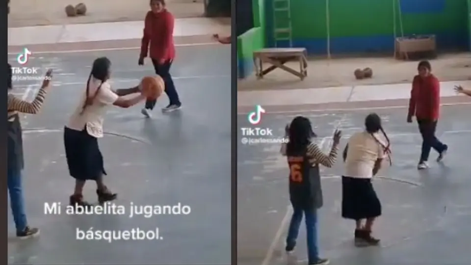 Video: Abuelita basquetbolista se convirtió en la sensación de TikTok