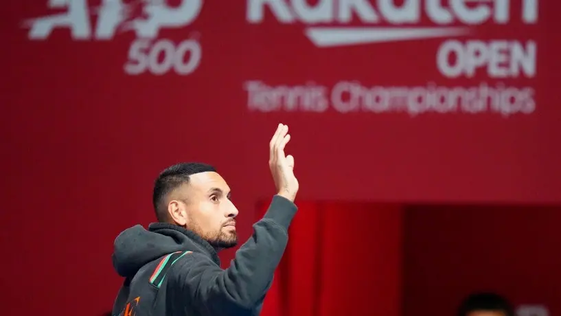 Nick Kyrgios: Se retiró del Abierto de Japón por lesión de rodilla