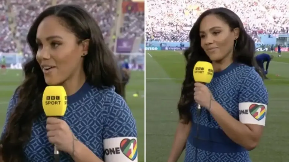 Qatar 2022: Alex Scott, exfutbolista inglesa, desafió a la FIFA portando brazalete LGBT en la BBC