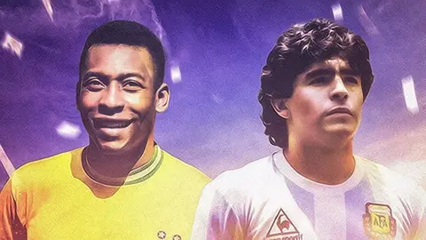 Conmebol monta exposición en Qatar con figuras de cera de Pelé y Maradona
