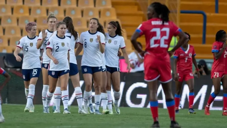 Concacaf W: Estados Unidos goleó a Haití en el inicio del Premundial