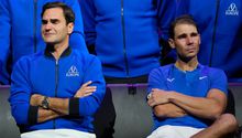 Rafa Nadal rompió en llanto durante la despedida de su amigo y rival Roger Federer