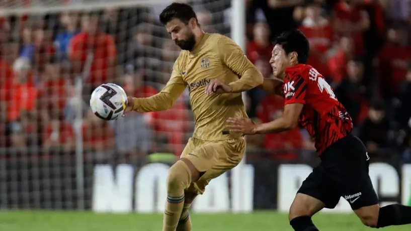 Gerard Piqué: 'Trolleado' en Estadio del Mallorca con canción de Shakira