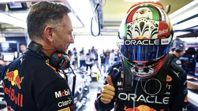 Christian Horner a Checo Pérez: "Gran resultado con el podio, bien hecho"