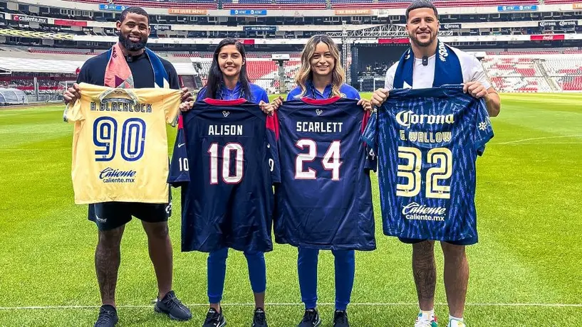 América Femenil: Houston Texans convivieron con el plantel azulcrema