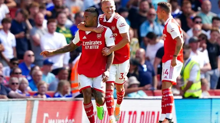 Premier League: Con doblete de Gabriel Jesús, el Arsenal aplastó al Leicester