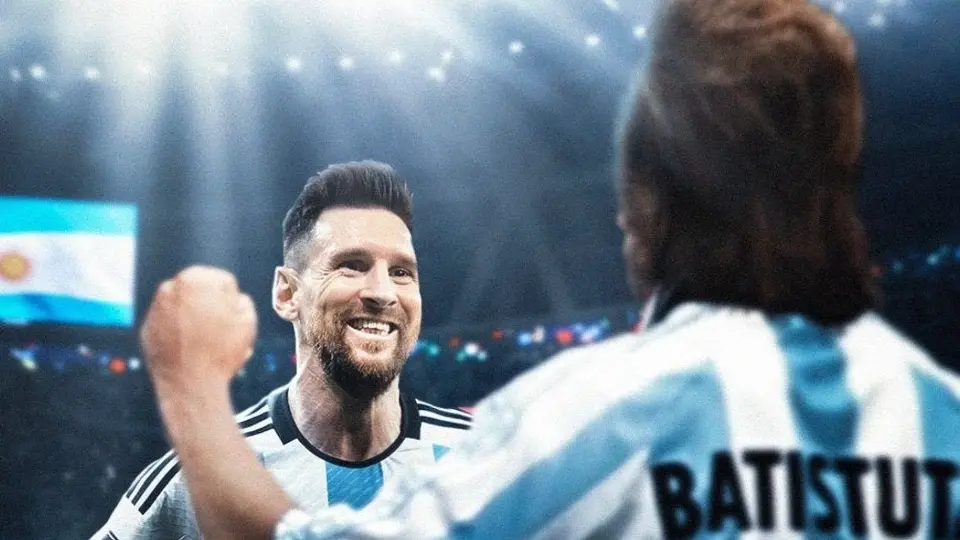Batistuta felicitó a Messi por igualar su récord: 'Es un honor compartirlo contigo'