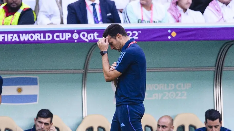 Lionel Scaloni: 'Es un día triste, estas cosas pueden pasar en un Mundial'