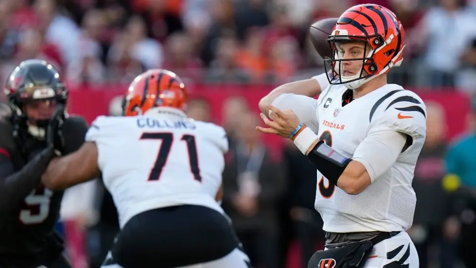 NFL: Burrow comanda remontada de Bengals ante los Buccaneers de Brady