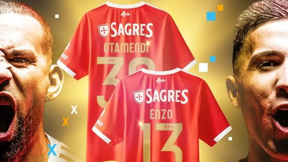 Benfica: Homenajeó a Enzo y a Otamendi con jersey especial tras ganar la Copa del Mundo Qatar 2022