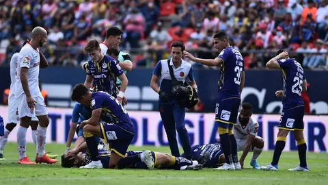 Atlético San Luis: Rodrigo Dourado sufrió fuerte fractura