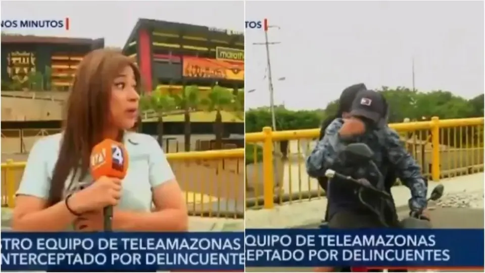 Copa Libertadores: Reportera sufrió intento de asalto en plena transmisión en vivo