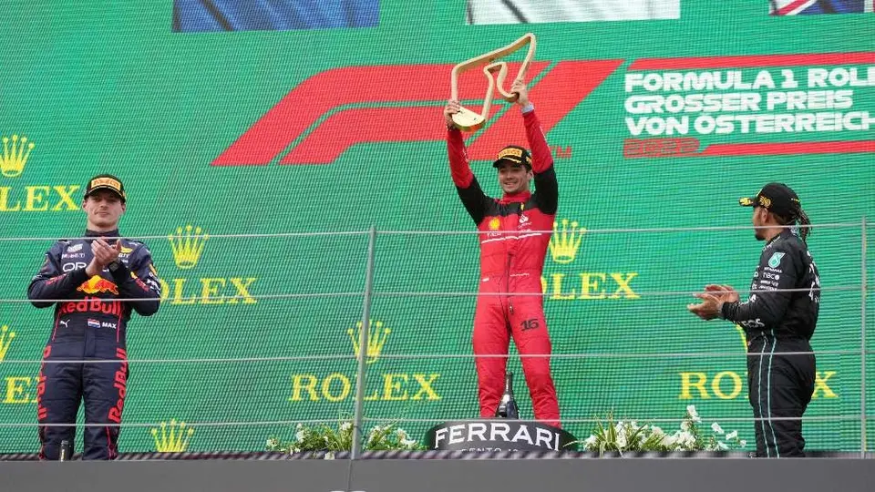 GP de Austria: Leclerc, Verstappen y Hamilton, multados tras el podio