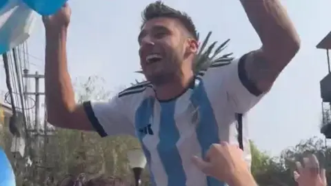 Qatar 2022: Eduardo Salvio de Pumas se unió a los festejos por la gloria de Argentina