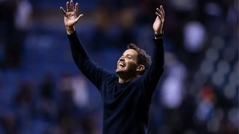 Nicolás Larcamón no se aguantó y celebró gol de Messi