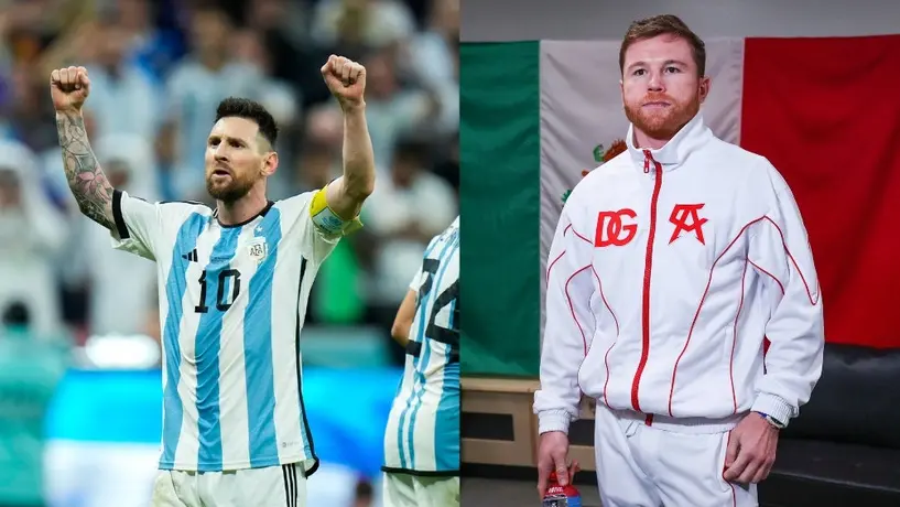 Periodista argentino le 'restriega' jugadón de Messi a Canelo Álvarez y nace el round 2