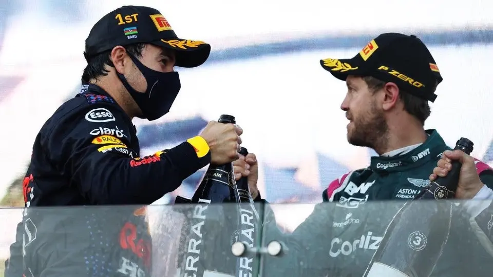 Checo Pérez sobre el retiro de Vettel: "Orgulloso de lo que lograste en el deporte"