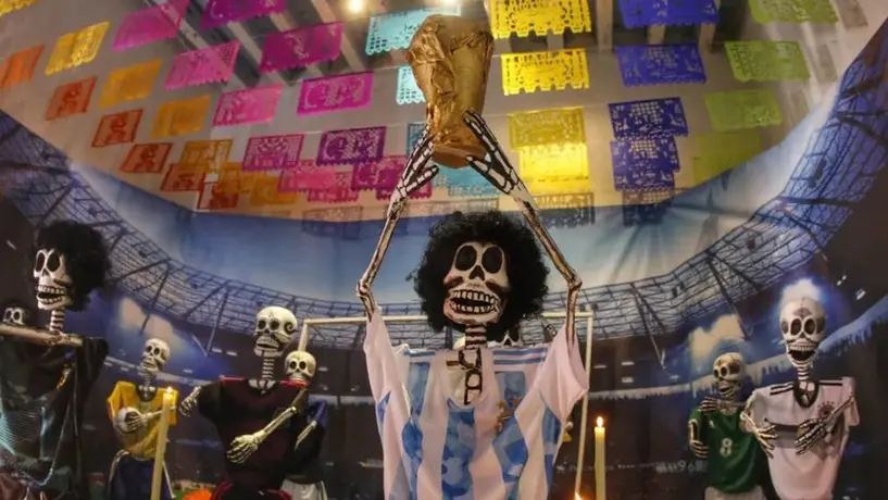 Maradona: Pusieron espectacular ofrenda del Diego en Puebla
