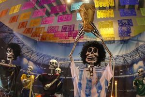 Maradona: Pusieron espectacular ofrenda del Diego en Puebla