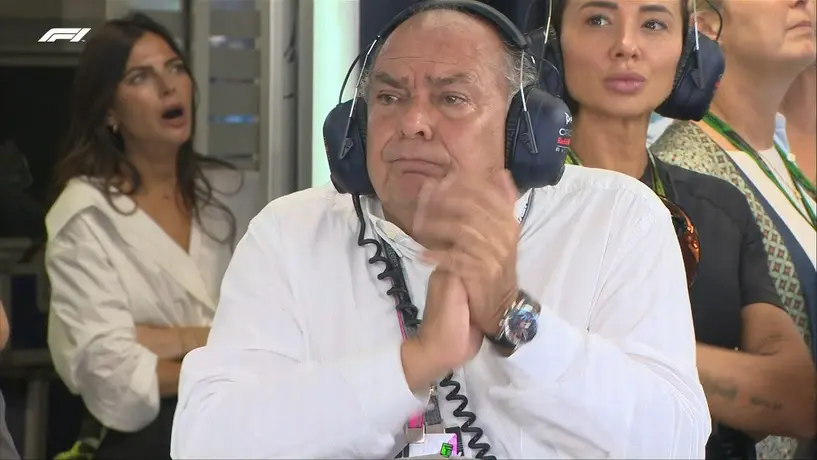 GP de Italia: Papá de Checo Pérez se llevó los reflectores al apoyar a su hijo