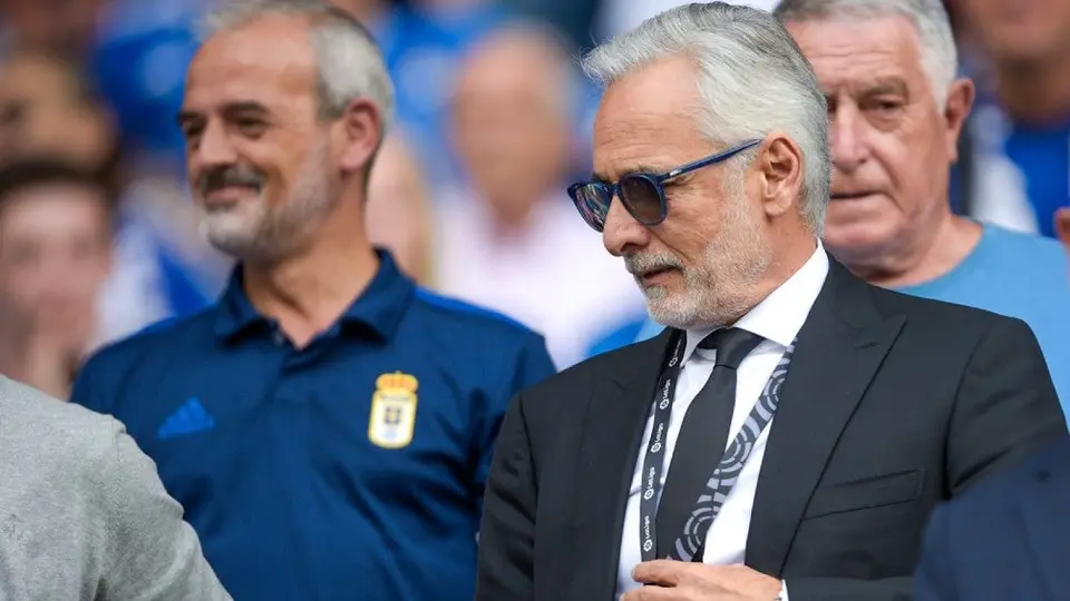 Real Oviedo: Jesús Martínez estuvo presente en el primer partido liguero del equipo