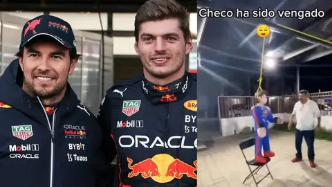 F1: Fans no olvidan la traición a Checo Pérez y le dan con todo a piñata de Max Verstappen