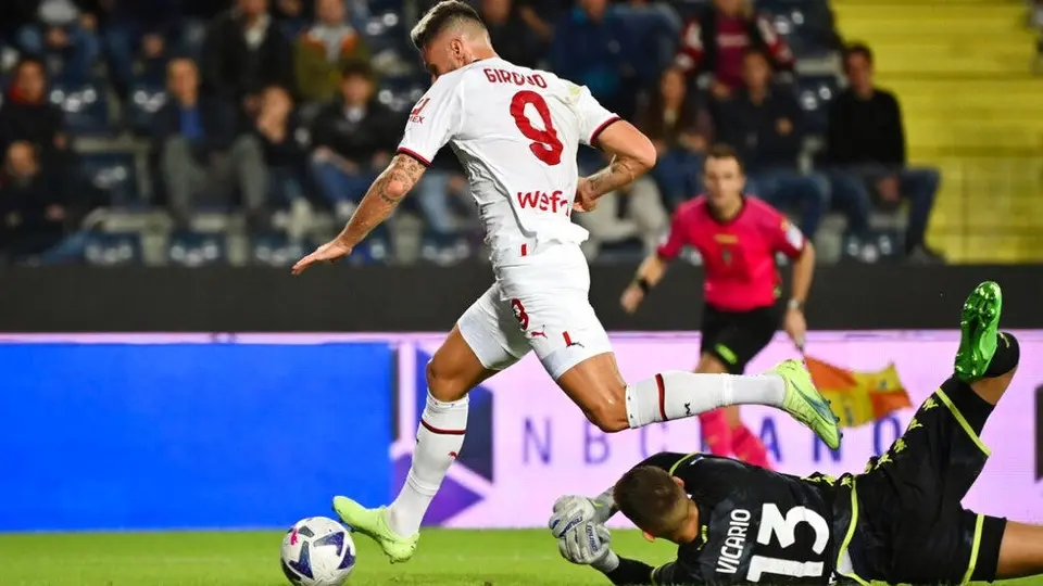 Serie A: Milan se impuso al Empoli a domicilio con goles en tiempo de compensación