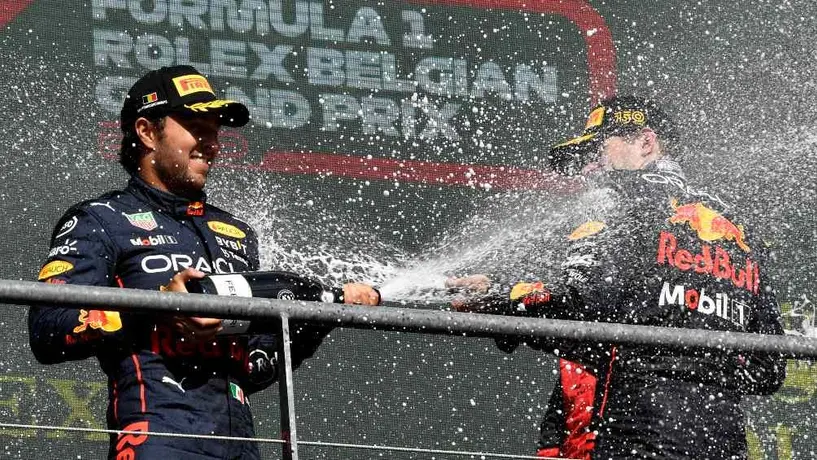 Checo Pérez tras finalizar el GP de Bélgica: 'Esperaba más pero Max estaba volando'
