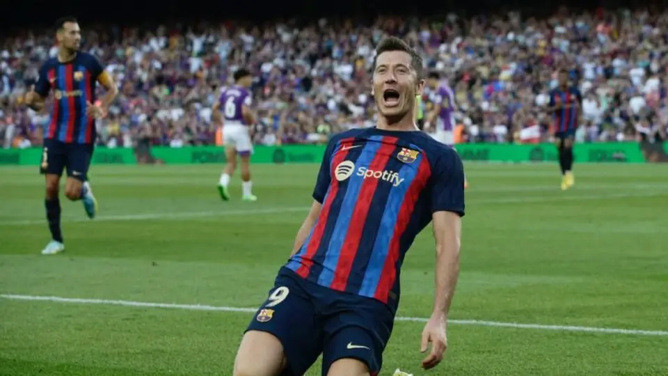 Barcelona: Con doblete de Lewandowski, Barça goleó al Valladolid