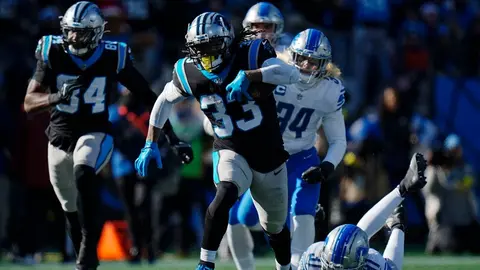NFL: Panthers cortó racha de Lions con gran actuación de D'Onta Foreman