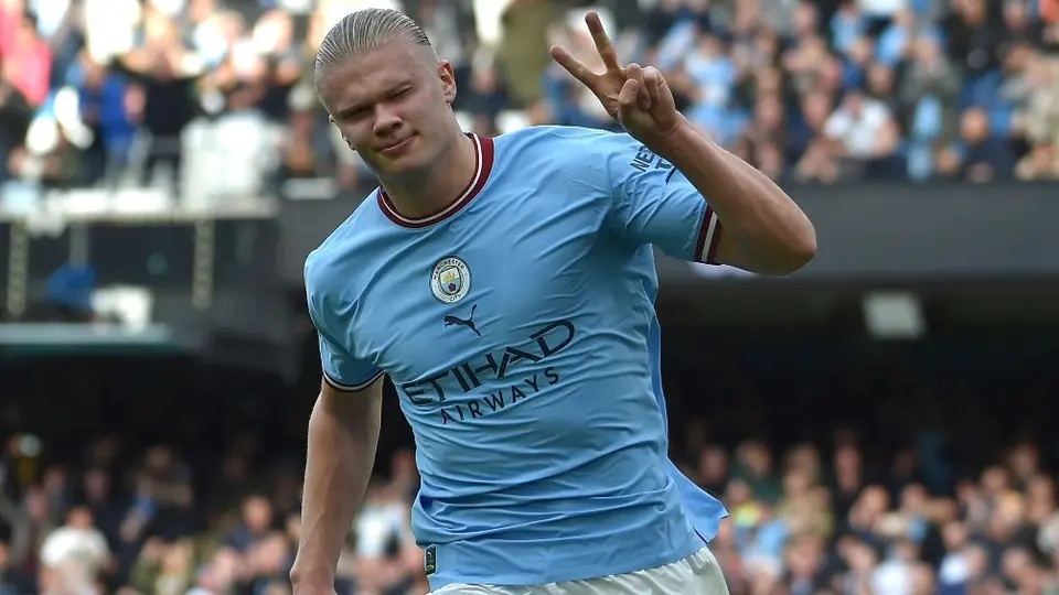 Haaland llegó a 22 goles tras marcar doblete en victoria del Manchester City vs Brighton