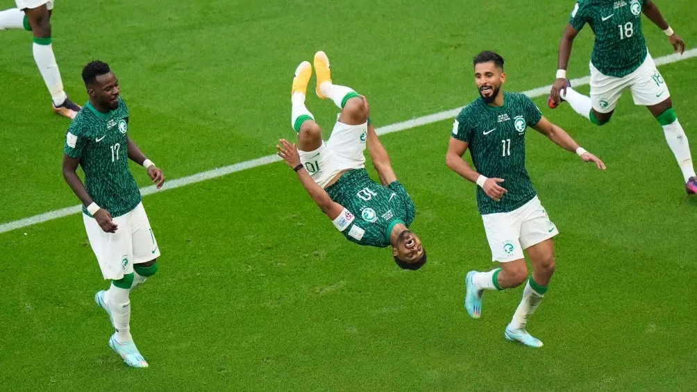 Arabia saudita tras vencer a Argentina | AP