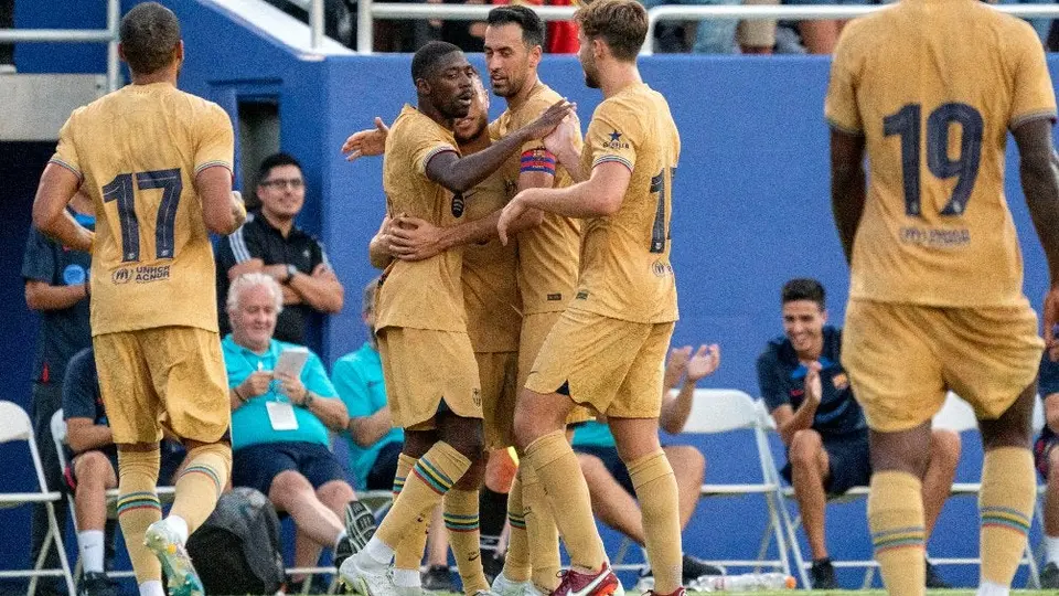 Barcelona: Empató ante Juventus con doblete de Dembélé en su gira por Estados Unidos