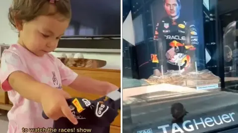 Checo Pérez: Micaela, la niña que ha mostrado su amor por él y por Verstappen
