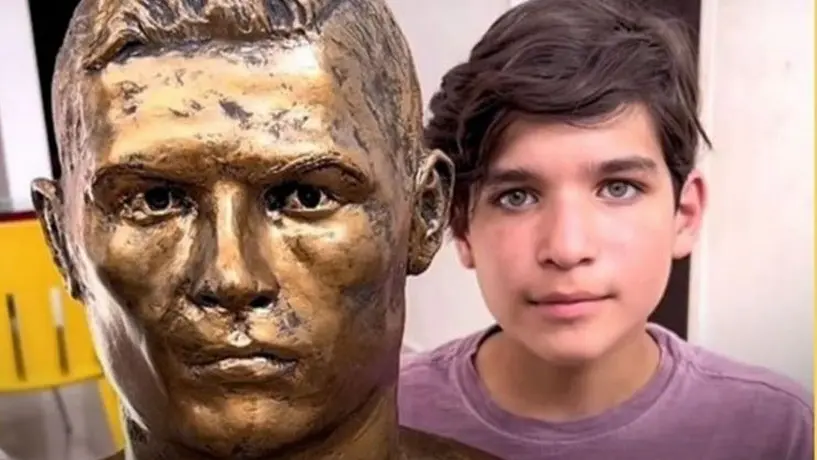 Cristiano Ronaldo: Niño de 13 años creó escultura de plastilina del astro portugués
