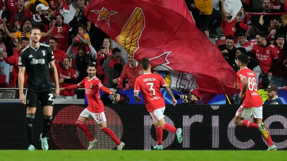 Champions League: Benfica goleó a la Juventus eliminada y calificó a Octavos