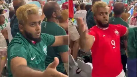 Qatar 2022: Fanático de Arabia Saudita se 'volvió polaco' tras el gol de Lewandowski