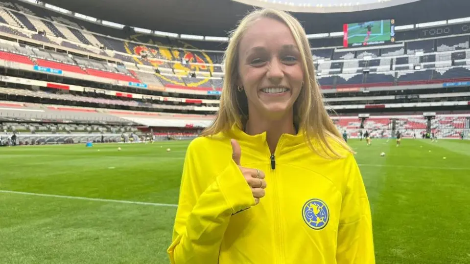 América Femenil: Sarah Luebbert, invitada de lujo en el partido de Las Águilas