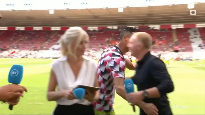Cristiano Ronaldo: CR7 repitió escena ante Southampton e ignoró a reportera previo al juego