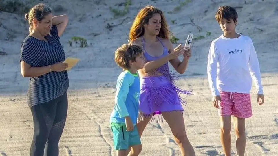 Shakira: Sin Piqué, vacacionó en playas de México junto a sus hijos