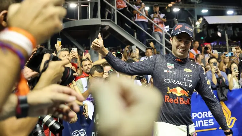 Checo Pérez: Recibió felicitaciones por su triunfo en el GP de Singapur