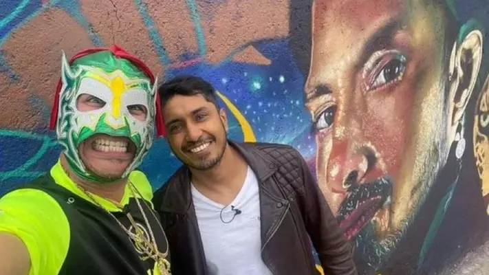Tenoch Huerta rompió en llanto al ver un mural suyo en CDMX: "Es mejor que ganar un Oscar"