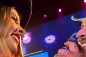 Christian Nodal le cantó al oído a fan venezolana que se parece a Belinda