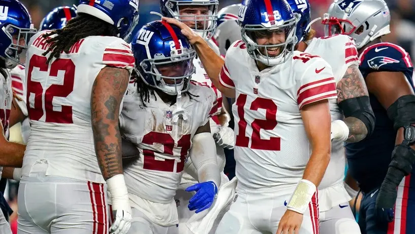 NFL: Giants venció a Patriots en la pretemporada 2022-2023