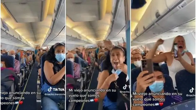 Argentina: Piloto 'narró' victoria de la Albiceleste sobre Francia durante vuelo