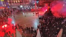 Aficionados franceses y marroquíes se enfrentaron con violencia en Montpellier
