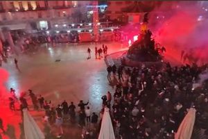 Aficionados franceses y marroquíes se enfrentaron con violencia en Montpellier