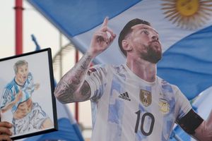 Messi: Levantaron gigantografía del argentino en India y sucedió algo inesperado