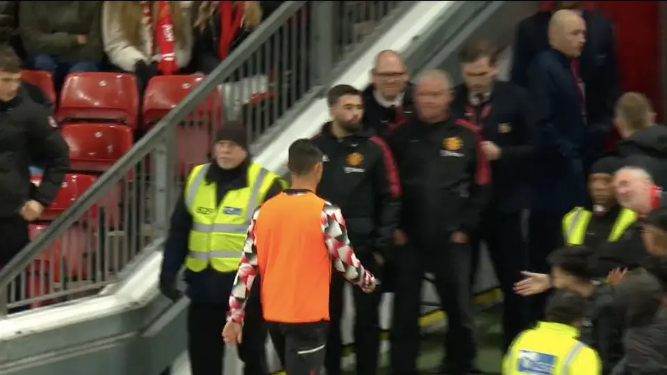 Cristiano Ronaldo abandonó el campo tras no jugar ante el Tottenham Hotspur