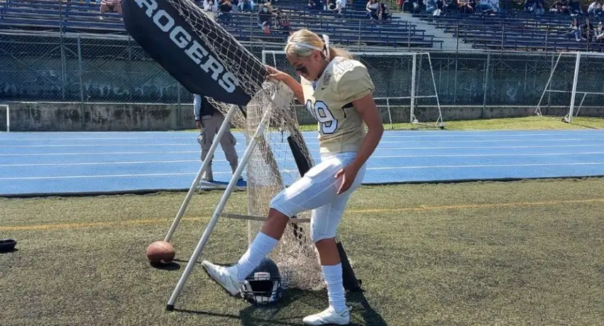 Andrea Martínez: Rompió su racha al fallar dos puntos extra en el triunfo sobre Borregos CDMX